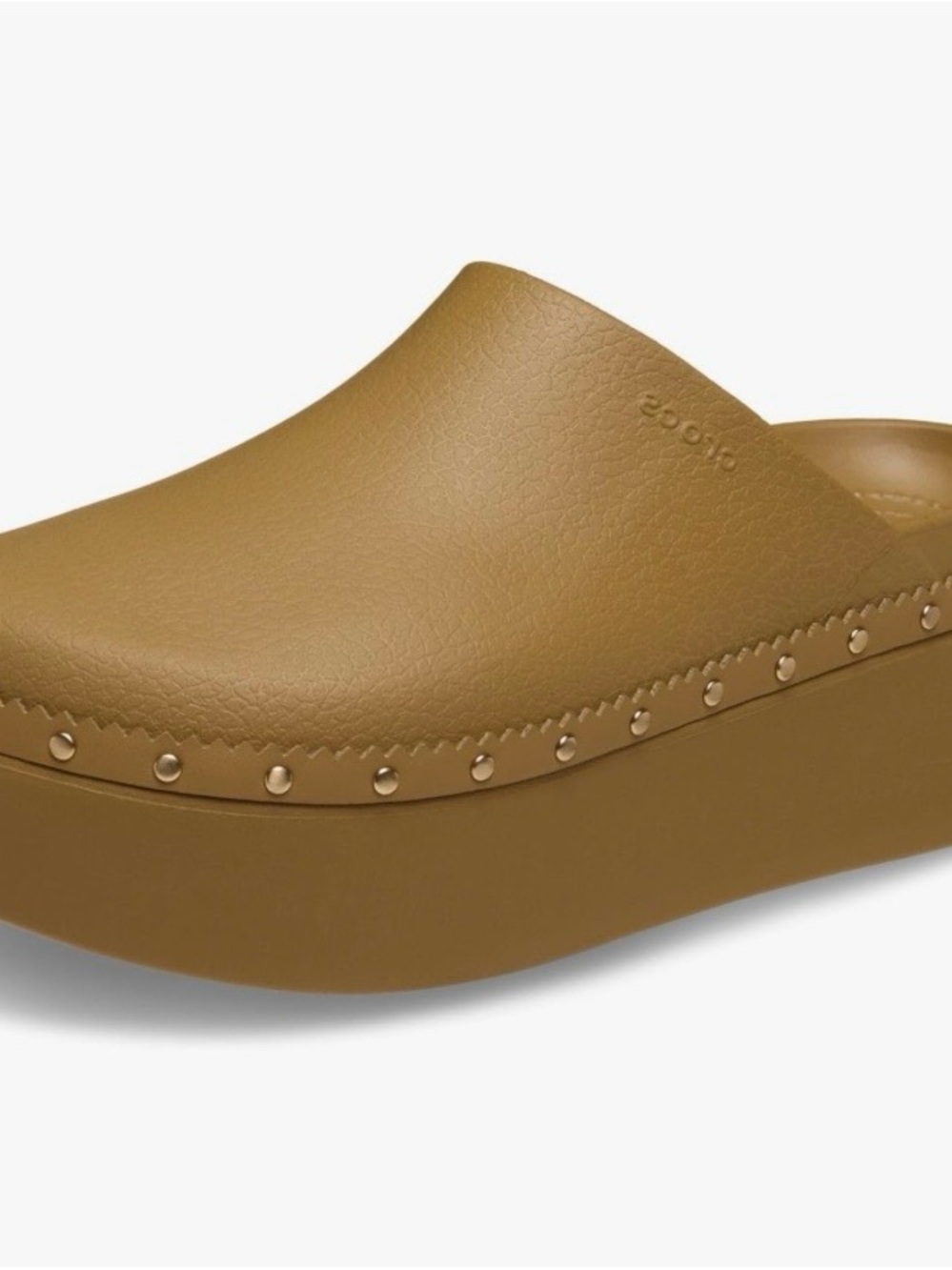 NEW Crocs Women's Dylan Platform Mule Clog — Tan Umber - Picture 2 of 9